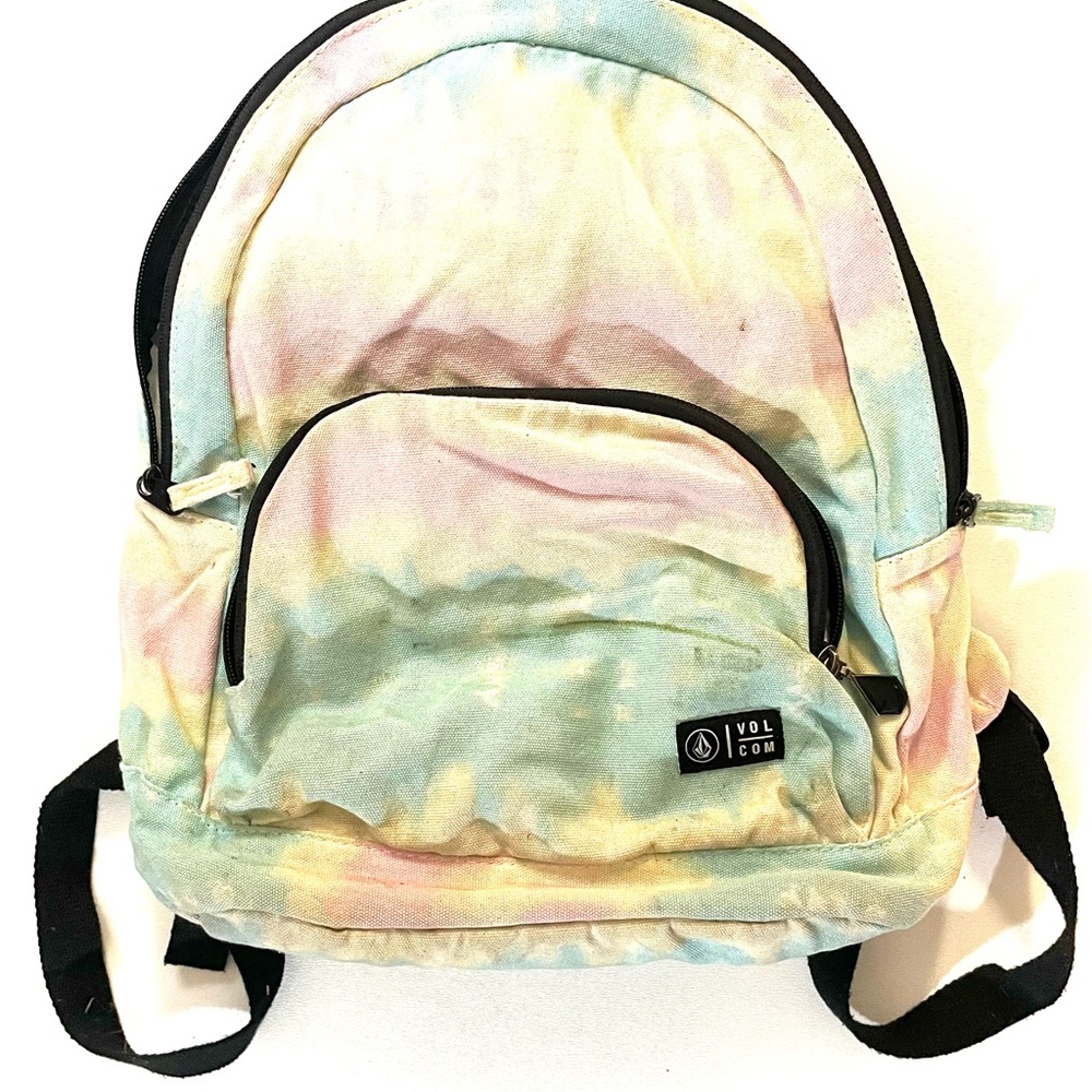 Volcom Yellow and Pink Backpack Classic Design